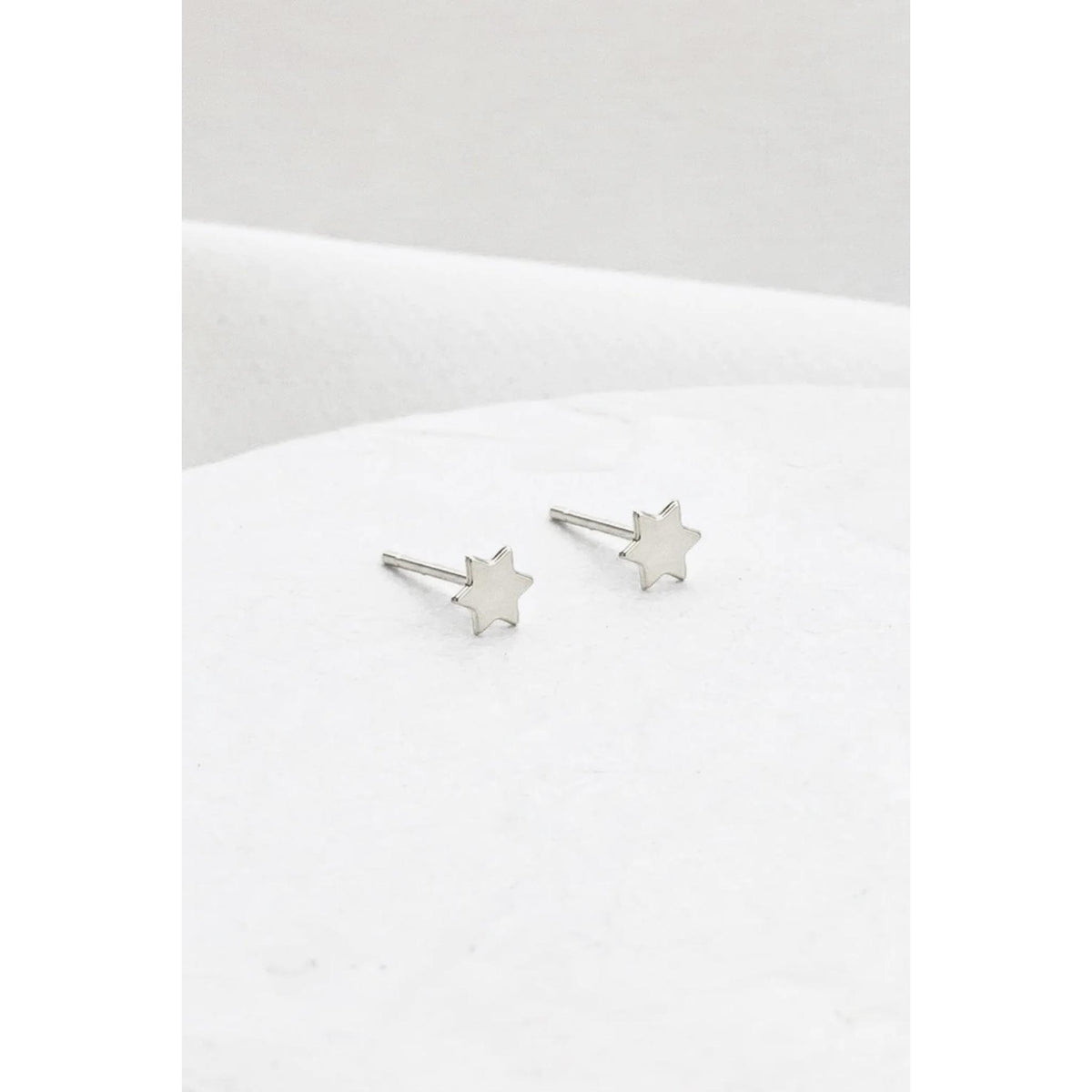 Tiny Star Of David Earirngs Silver by Shlomit Ofir