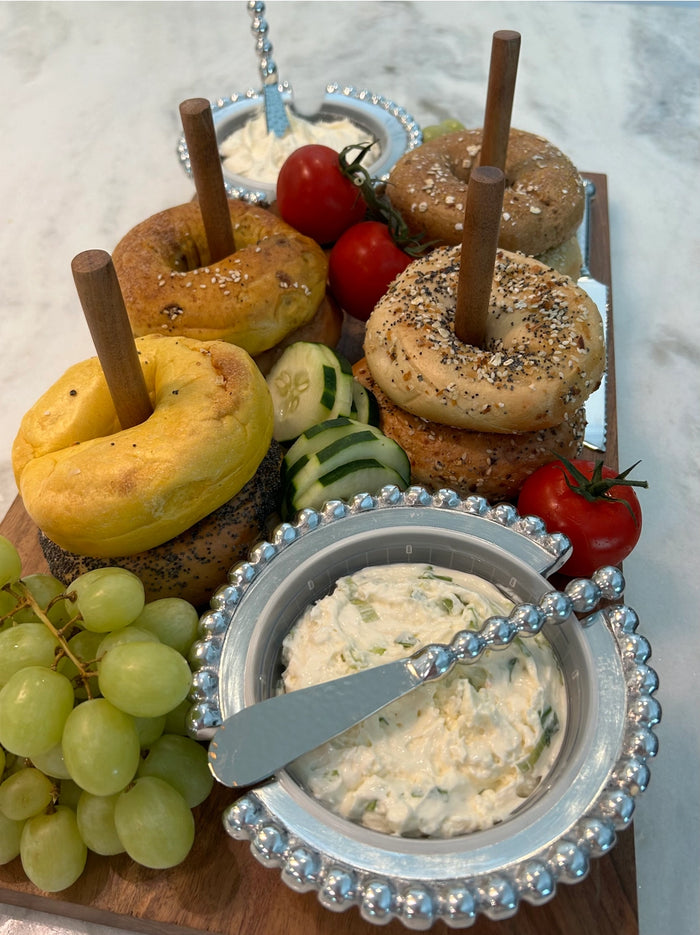 Bagels On Board Brunch Tray by Inspired Generations