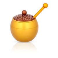 Mini Honeycomb Honey Jar in Gold for Rosh Hashanah by Akilov