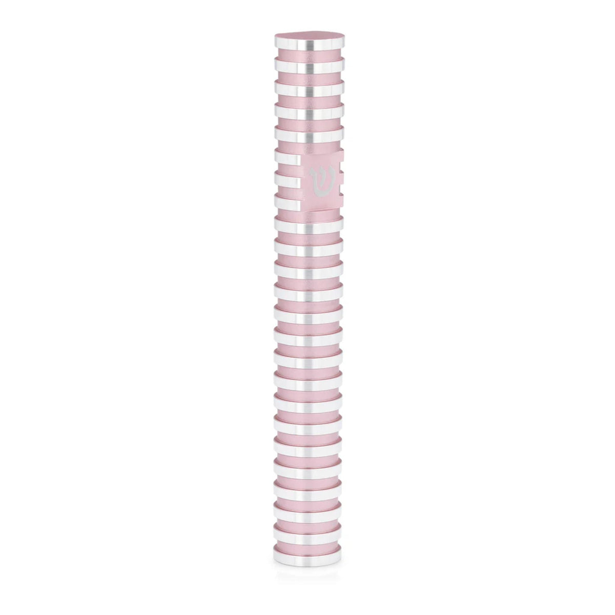Circle Striped Mezuzah in Light Pink by Akilov
