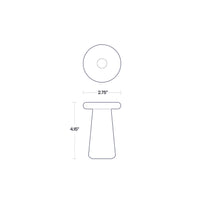 Mushroom Candlesticks in Mustard/Lemon by Tchotchke