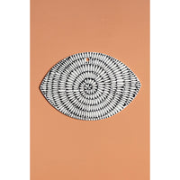 Lucky Eye White with Black Spiral by Maiyan