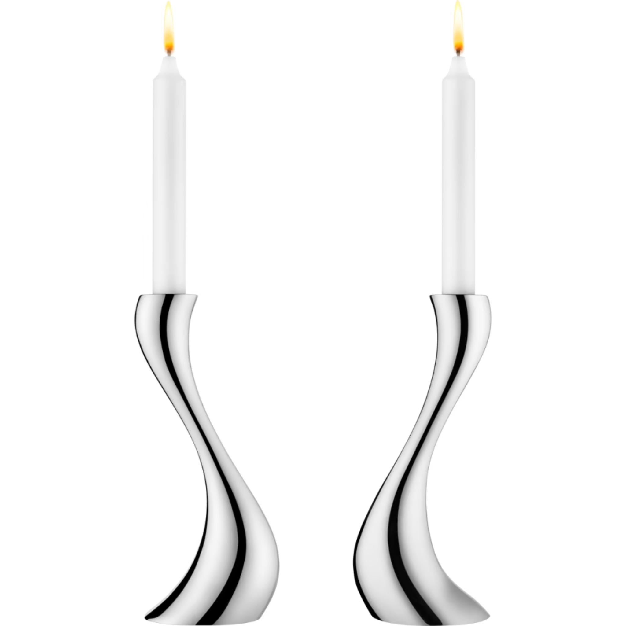 Cobra Shabbat Candlesticks by Georg Jensen – Contemporary Judaica