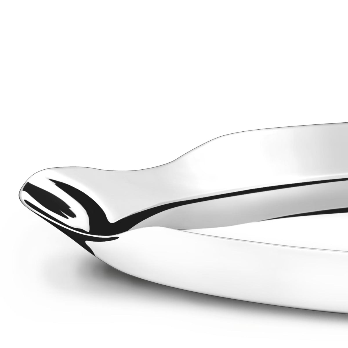 Mirror Polished Stainless Steel Tray by Georg Jenson