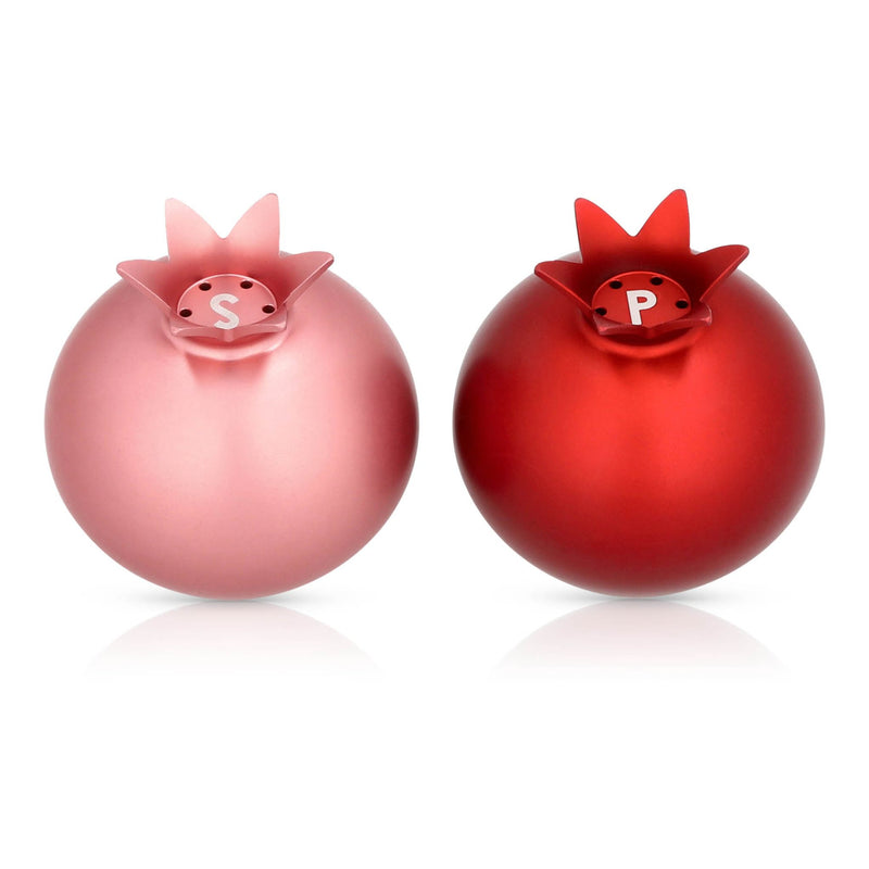 Pomegranate Salt & Pepper Shakers in Red/Pink by Akilov