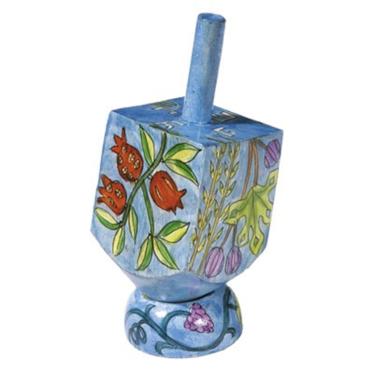 'Seven Species' Dreidel with Stand by Yair Emanuel