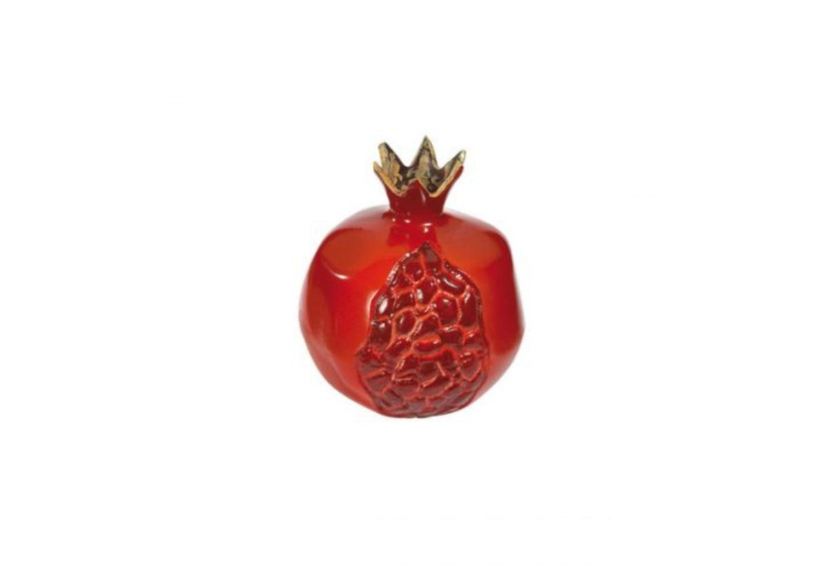 Ornamental Cast Iron Pomegranate in Red  by Yair Emanuel