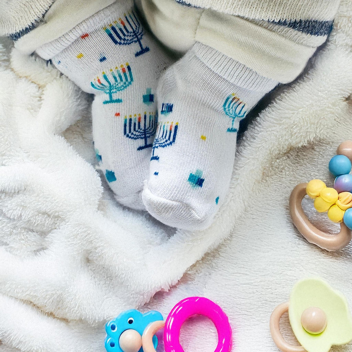 Chanukah Baby Socks