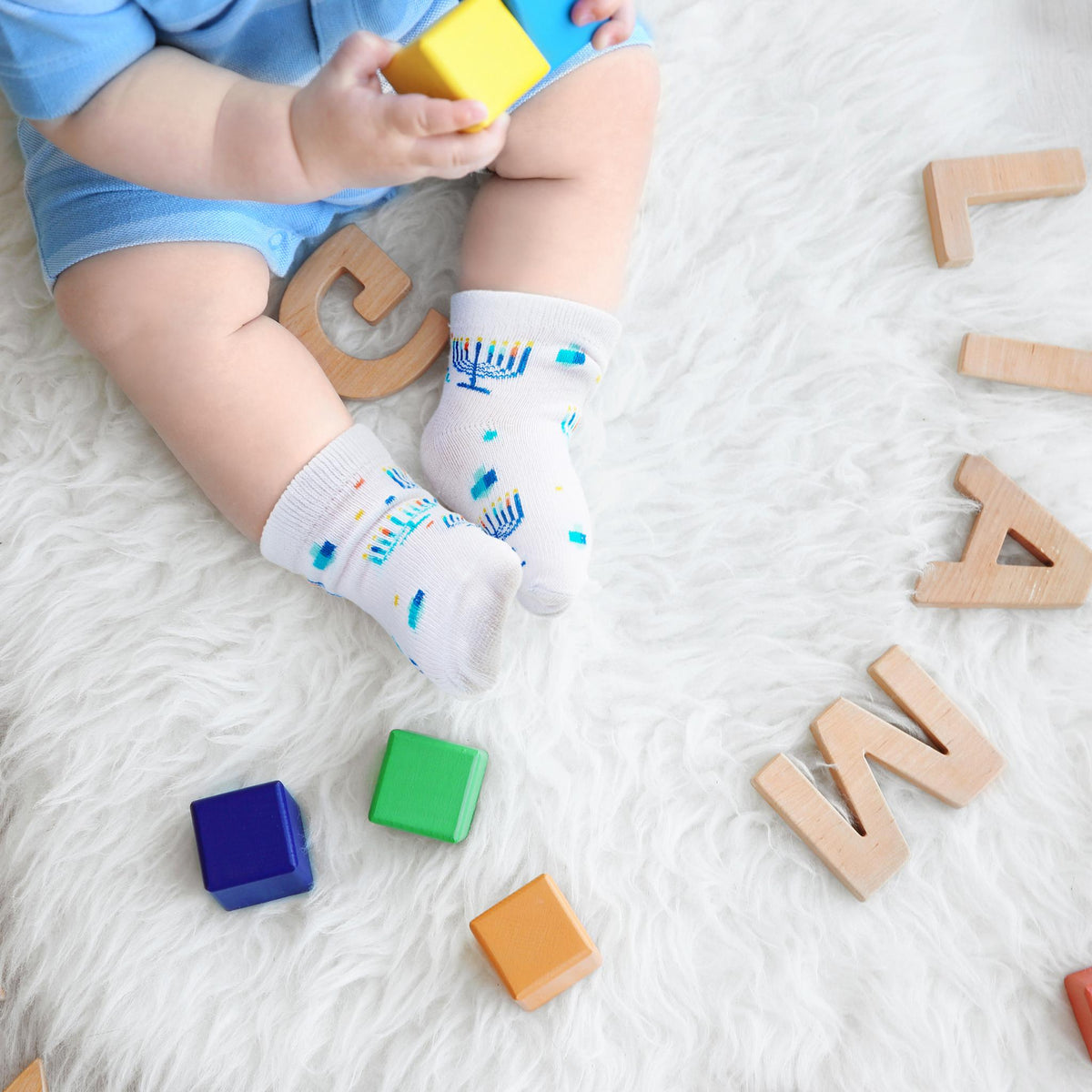 Chanukah Baby Socks