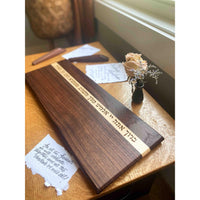 Handmade Classic Challah Board in Walnut and Maple by Windthrow