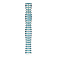 Circle Striped Mezuzah in Light Blue by Akilov