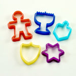 Plastic Chanukah Cookie Cutters - Set of 5