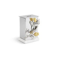 Pomegranate Silver & Gold Tzedakah Box by Michael Aram