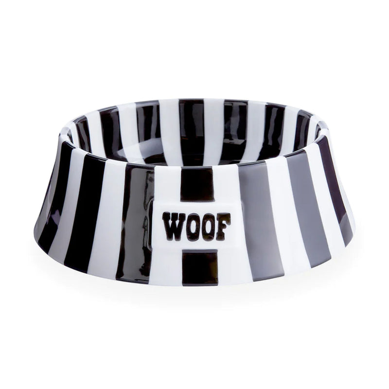 'Woof' Ceramic Dog Bowl by Jonathan Adler