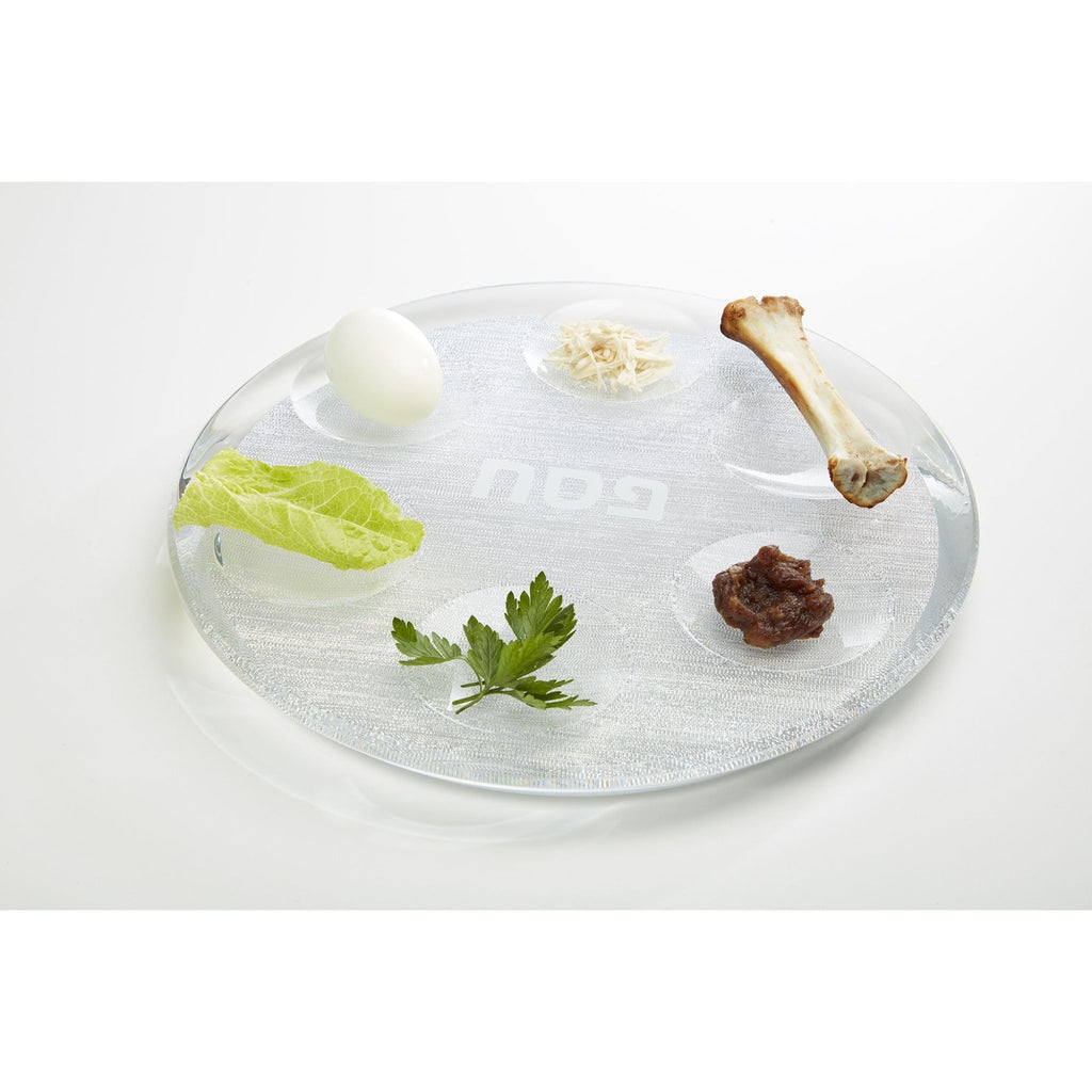 Acrylic Seder Plate in Silver by Apeloig Colletion