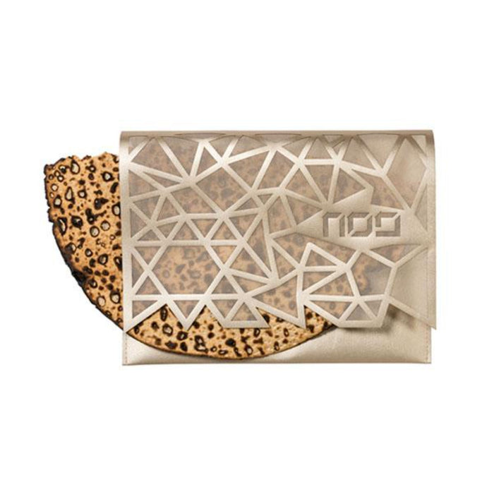 Geometric Afikomen Cover in Gold by Apeloig Collection