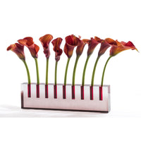 Acrylic Oil Chanukiah by Apeloig Collection - Burgundy