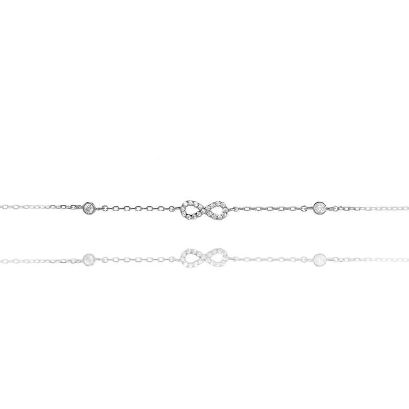 Infinity Chain Silver Bracelet by Penny Levi
