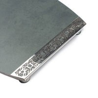 Challah Board in Porcelain with Metal Cutout - Grey by Yair Emanuel