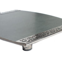 Challah Board in Porcelain with Metal Cutout - Grey by Yair Emanuel