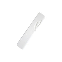 Ceramic White Shin Mezuzah by Yahalomis