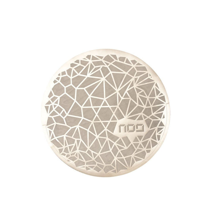 Geometric Matzah Cover in Gold by Apeloig Collection
