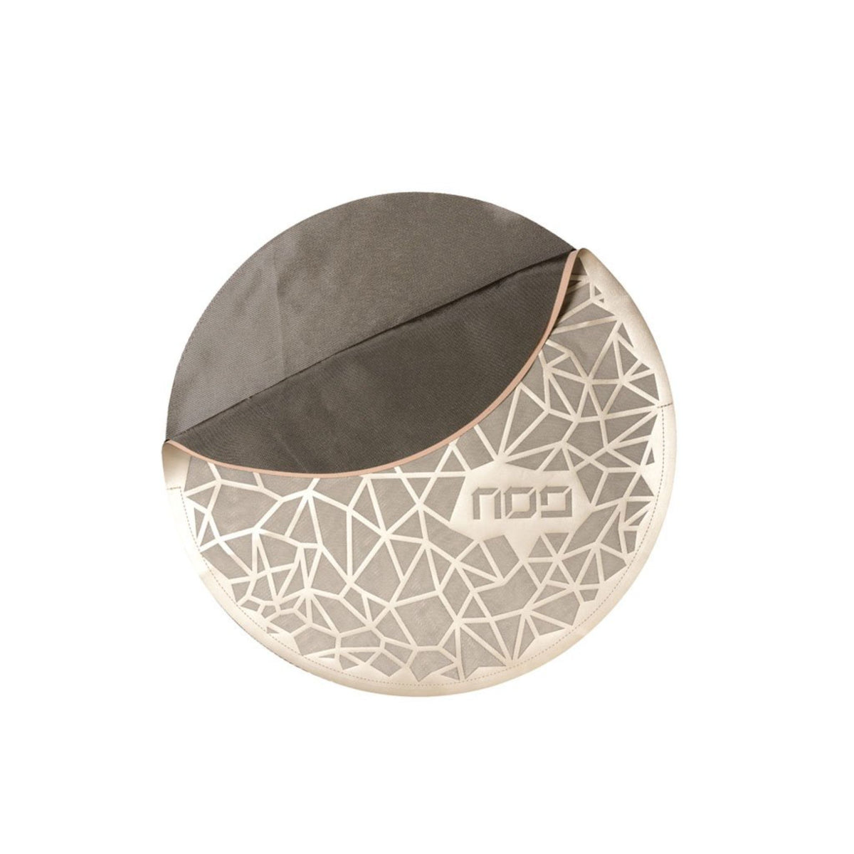 Geometric Matzah Cover in Gold by Apeloig Collection
