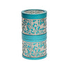 Travel Havdallah Set with Metal Cutout in Turquoise by Yair Emanuel