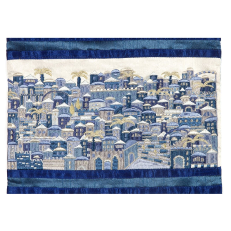 Jerusalem Blues Tallit Bag by Yair Emanuel