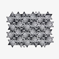 Magen David Challah Cover in Black by Apeloig Collection