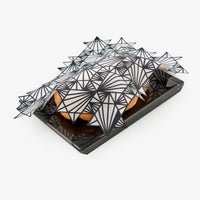 Magen David Challah Cover in Black by Apeloig Collection