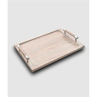 Sierra White Washed Wood Challah Tray/Board by Mary Jurek