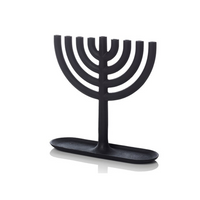 Cast Iron Chanukiah by Josh Owen