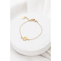 Children's Tiny Star Of David Bracelet in Gold by Shlomit Ofir