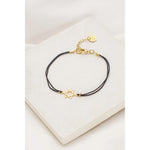 Star of David Bracelet Black/Gold for Men by Shlomit Ofir