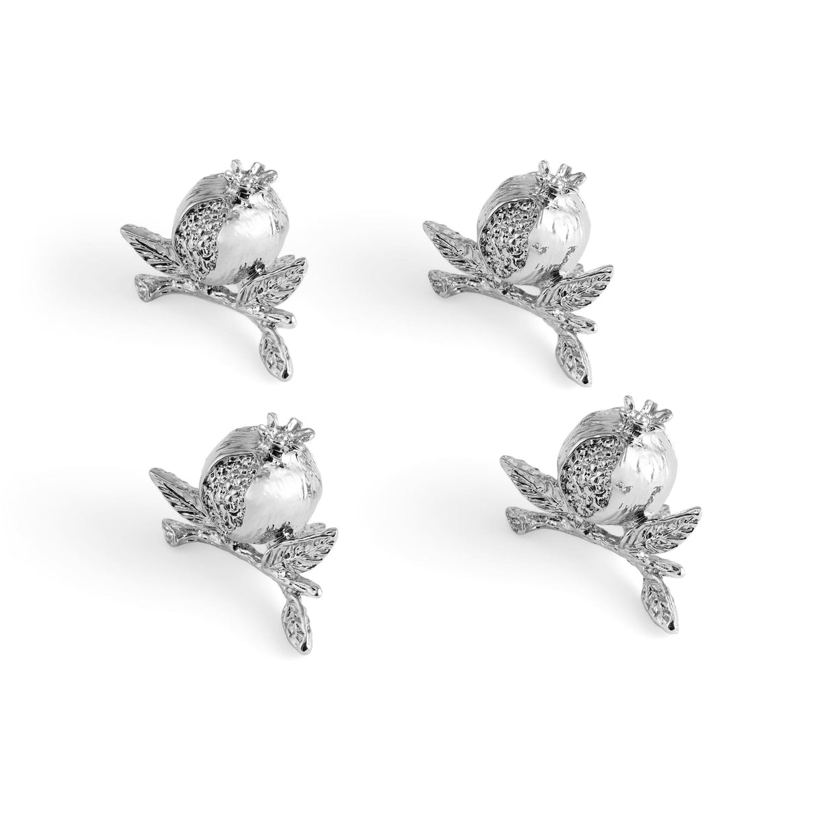 Pomegranate Place card Holder in Silver by Michael Aram