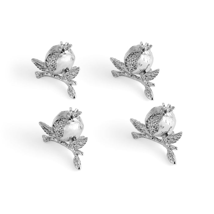 Pomegranate Place card Holder in Silver by Michael Aram