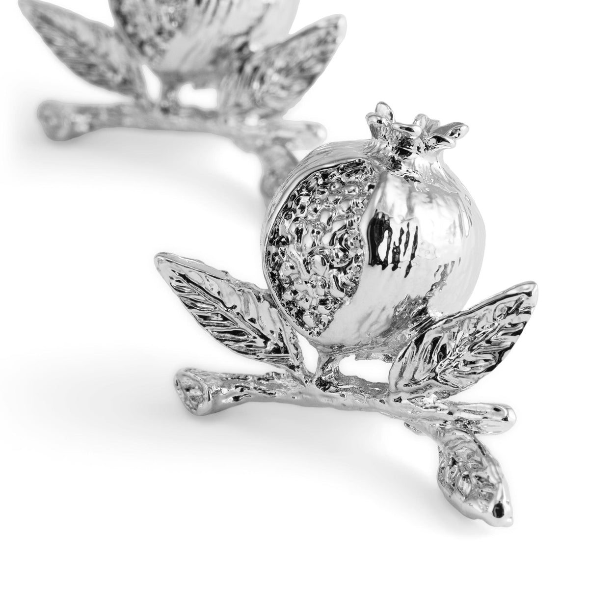 Pomegranate Place card Holder in Silver by Michael Aram