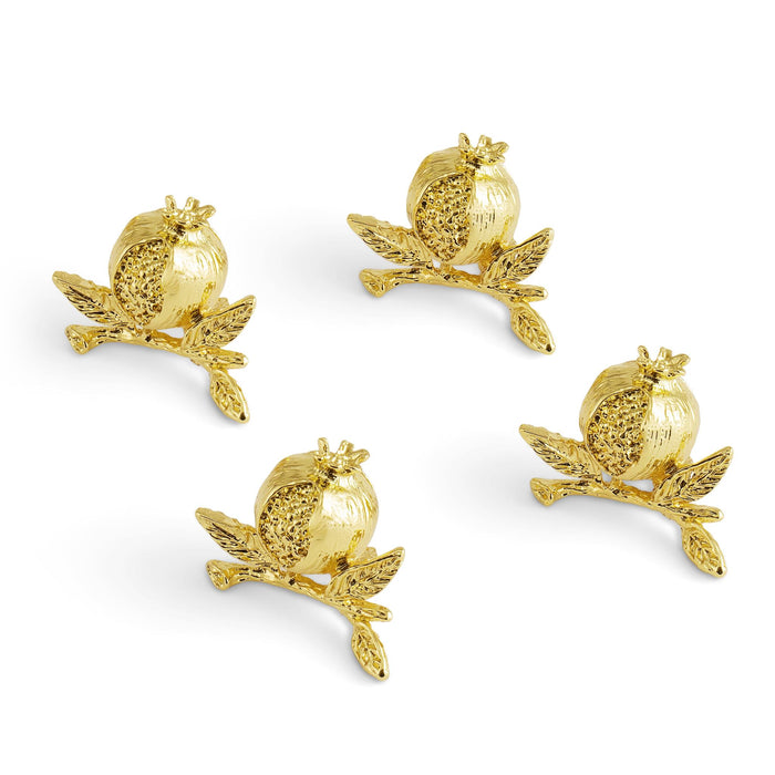 Pomegranate Place card Holder in Gold by Michael Aram