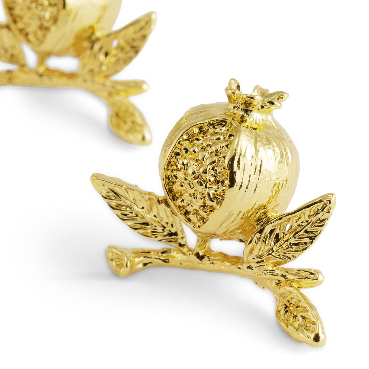 Pomegranate Place card Holder in Gold by Michael Aram