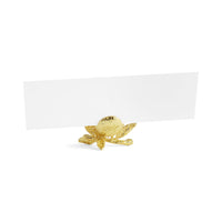 Pomegranate Place card Holder in Gold by Michael Aram