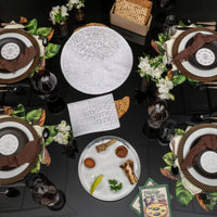 Type Matzah Cover in White by Apeloig Collection