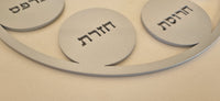 Iron Seder Plate in Grey by Kerem Kaminski