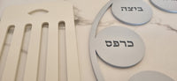 Iron Seder Plate in Grey by Kerem Kaminski