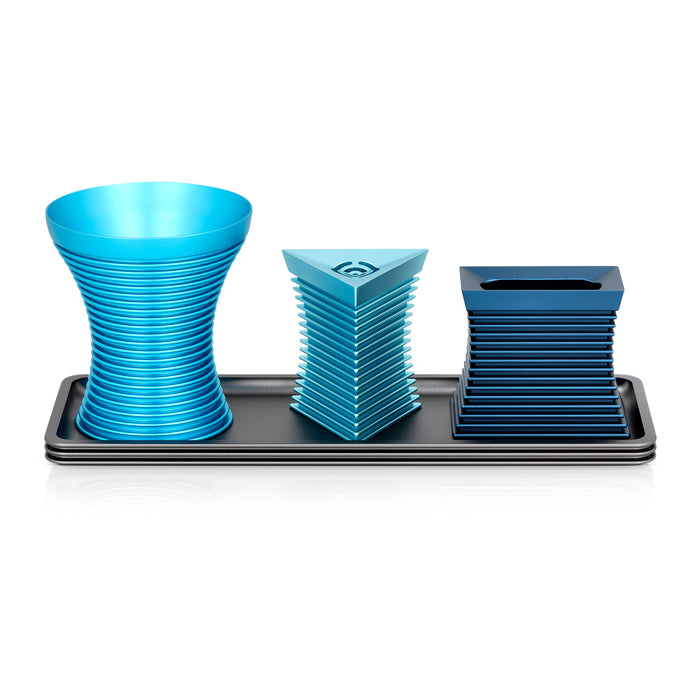 Modern Striped Havdalah Set in Blues by Akilov