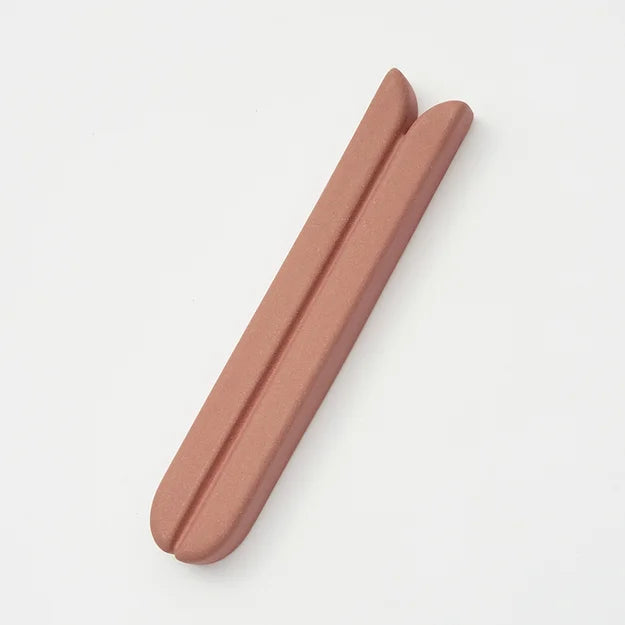 Tulip Mezuzah in Timna Brown Mezuzah by Yahalomis