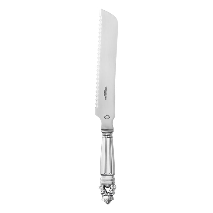 Sterling Silver Acorn Challah Knife by Georg Jensen