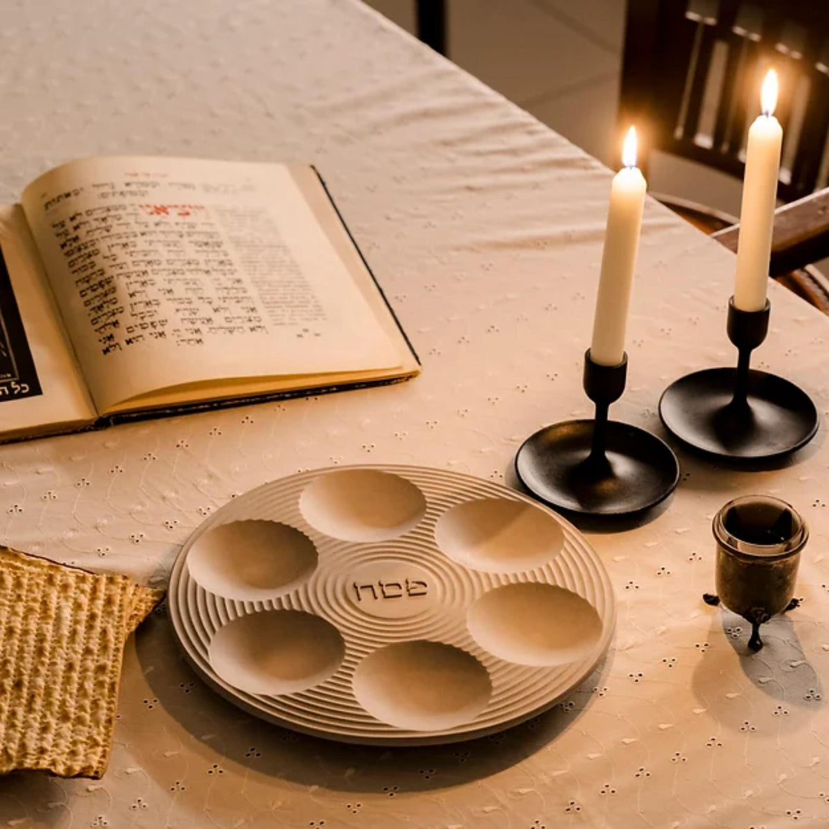 Fine Concrete Seder Plate by Logifaces