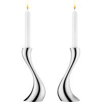 Cobra Shabbat Candlesticks by Georg Jensen