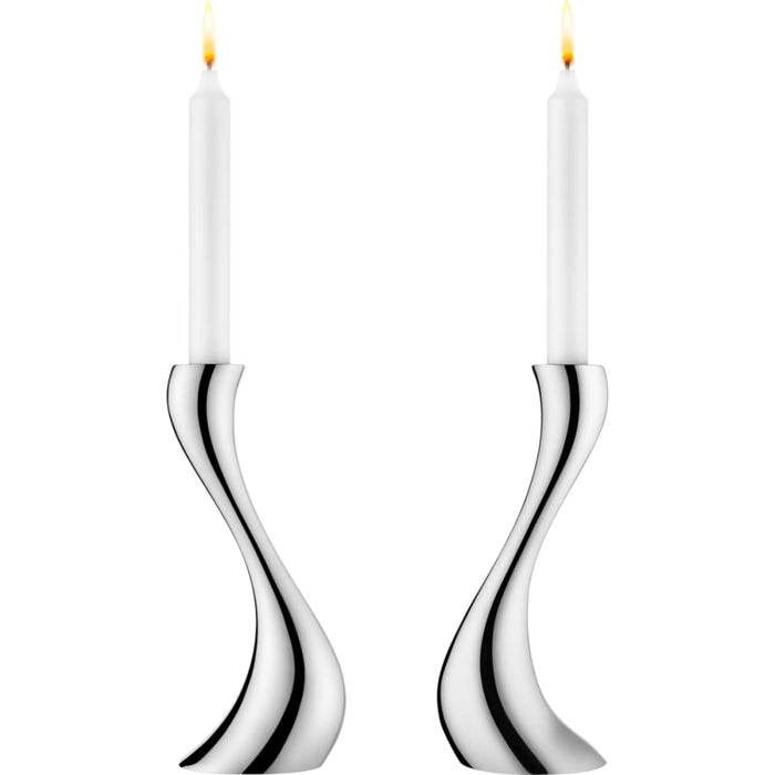 Cobra Shabbat Candlesticks by Georg Jensen